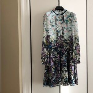 Ted Baker floral/insect l/s dress